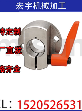 梯形丝杠防转动固定件MTQDB/MTQDM/MTQAB/MTQAM把手锁紧切边法兰