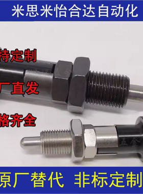 ZAG05 ZAG06-M8/M10/M12/M16/A分度销复位型细牙不锈钢弹簧柱塞