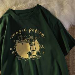 Real sleeve T-shirt women's 2021 loose Korean ins fashion Harajuku style pure cotton chic Hong Kong style top