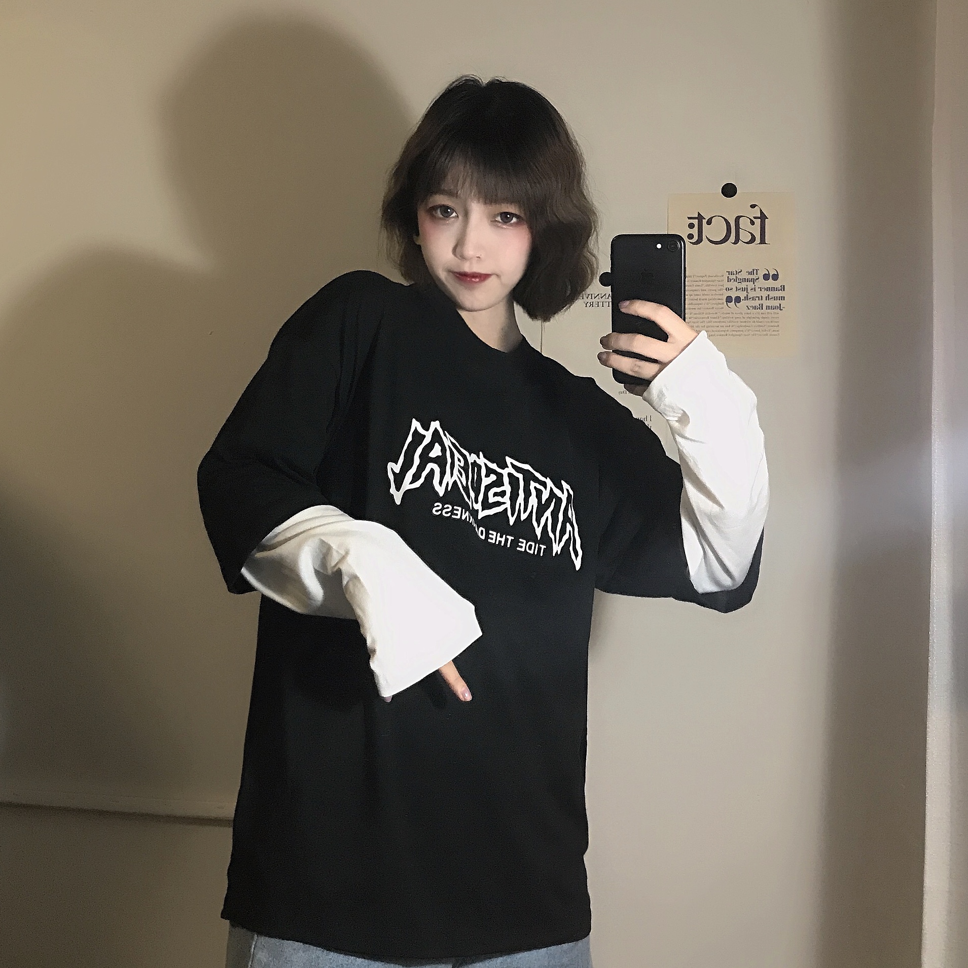 Two long sleeve women's dresses in spring