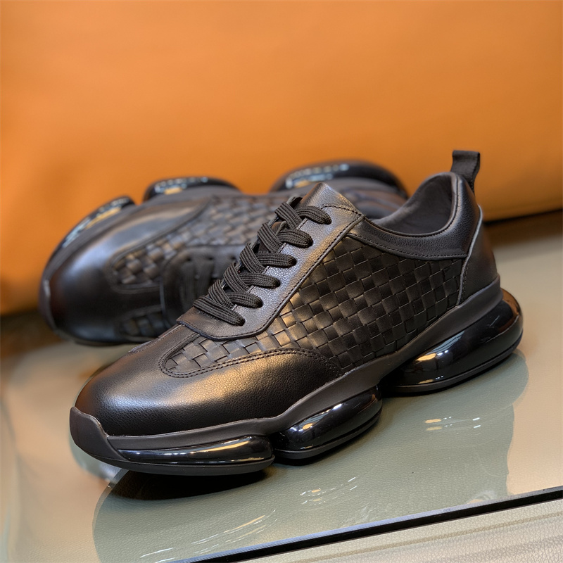 头层牛皮时尚高端真皮编织鞋