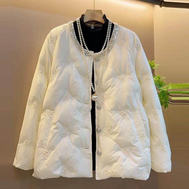 2025年冬季新款韩版菱格压花休闲棉服外套大码女装胖mm宽松上衣女,女装/女士精品,大码棉服,淘宝优惠券,粉丝福利购,淘宝优惠卷