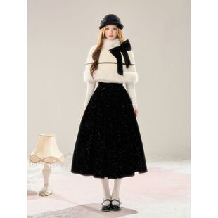 留洋千金/富家千金收腰法式高级感斗篷两件套装长裙女