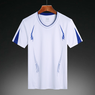 速干短袖 胖子篮球足球晨跑健身服 Tt恤男夏运动休闲宽松加肥加大码