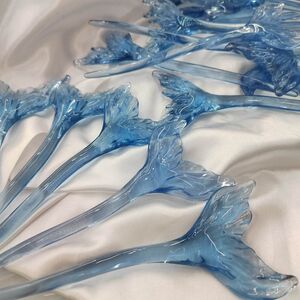 鱼尾发簪 深海的宝藏！设计师高级感古风旗袍新中式绝美蓝色鱼尾
