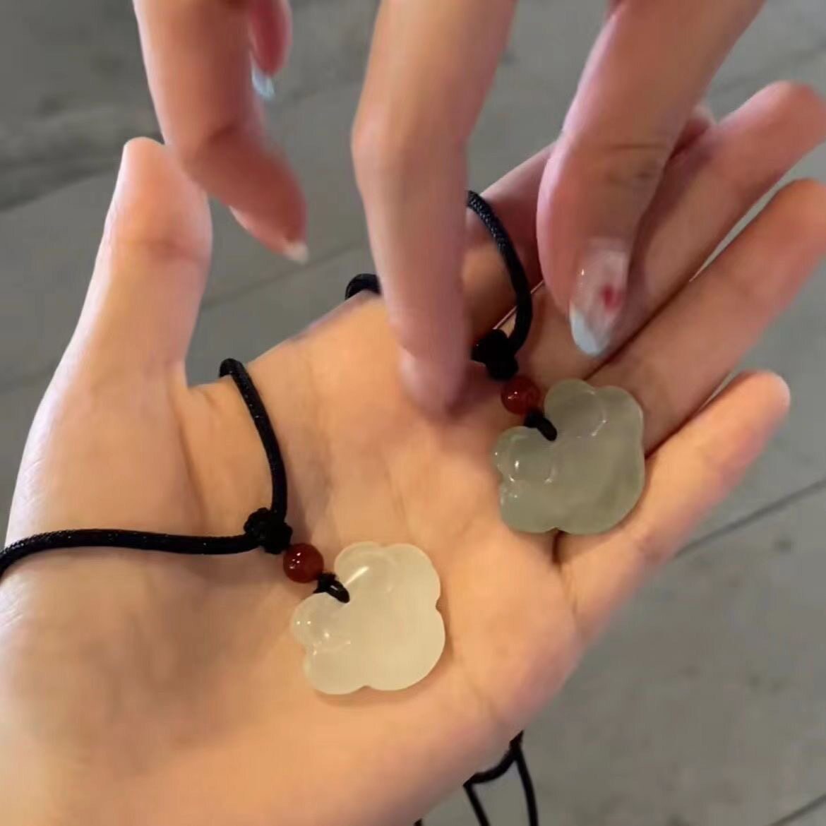 闺蜜项链平安扣项链女ins学生小众设计手工编织绳情侣吊坠可水洗