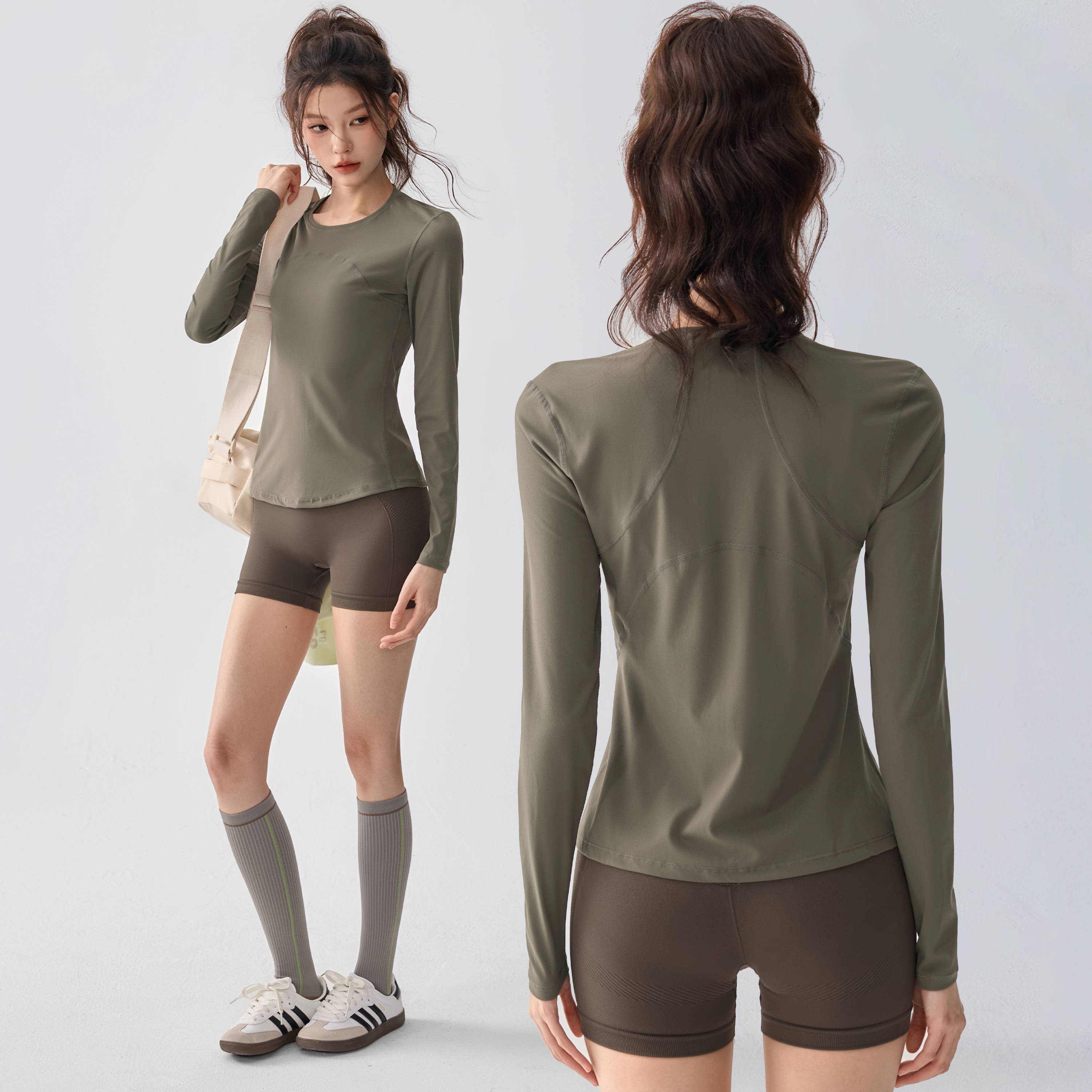 新款跑步速干运动T恤女