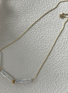 美国注金轻奢小众巴洛克珍珠项链