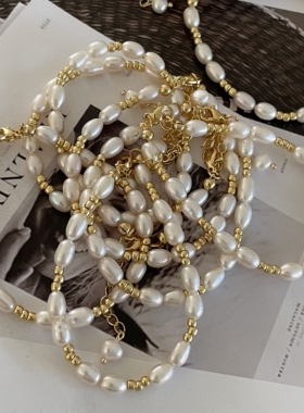 14K包金小众设计金珠珍珠手链女