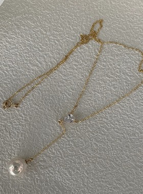 小众设计高级感锡纸超闪项链