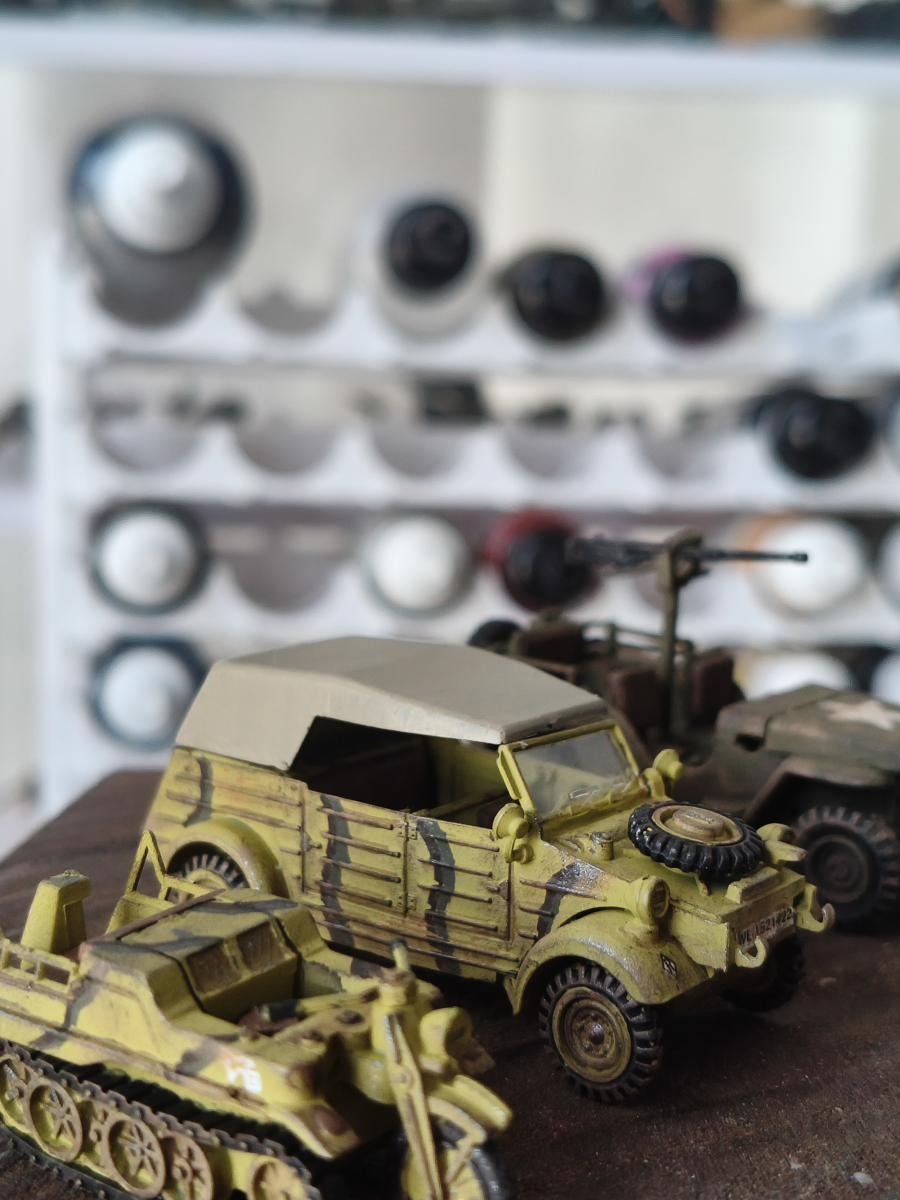 1/72爱德美模型二战德国桶车已涂装上色塑料静态模型摆件成品手工