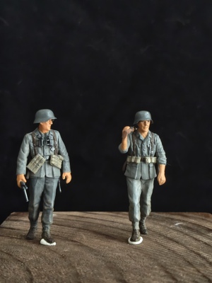 1/35田宫拼装模型二战德国士兵人偶兵人模型静态成品摆件军模成品