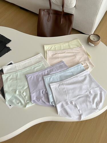 女士内裤纯色净版舒适内裤，一组三条装