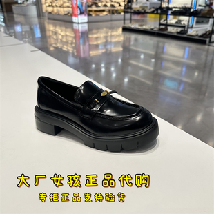 专柜正品思加图2025秋新款秋叶伯爵乐福鞋厚底小皮鞋女鞋EGB27AA5