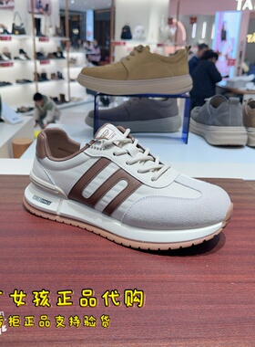 专柜正品百丽2026春男鞋运动得训鞋男厚底增高休闲阿甘鞋9CM01AM6