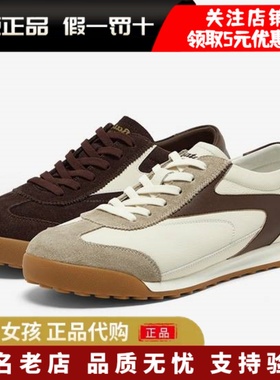 专柜正品Bata2025秋休闲鞋男通勤牛皮潮流复古德训运动鞋12941CM5