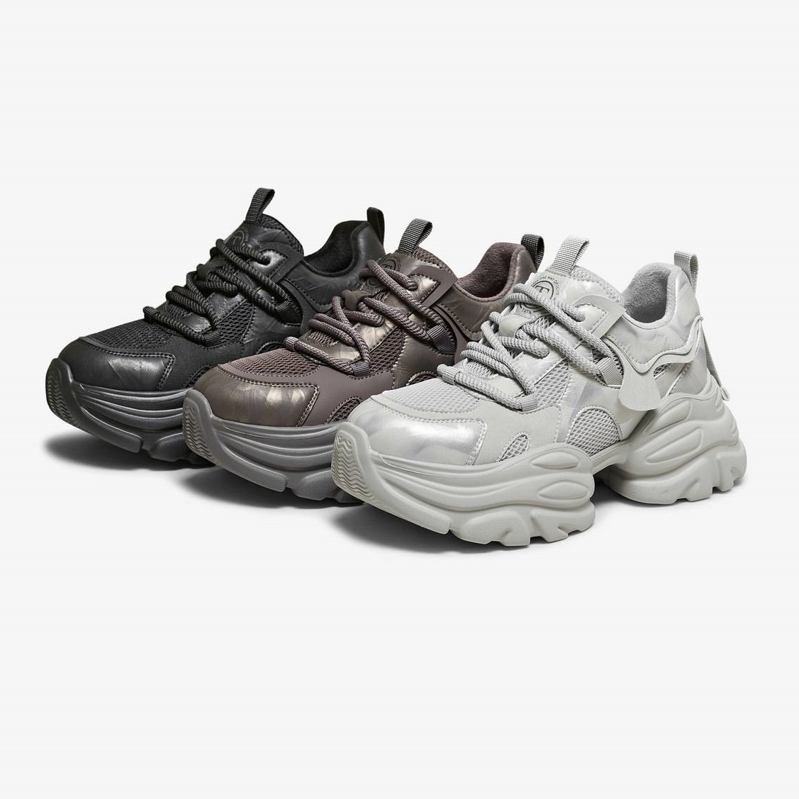 他她女鞋加绒老爹鞋休闲鞋厚底鞋