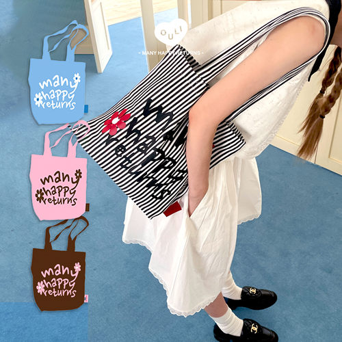 OuliOuli快乐字母包帆布袋