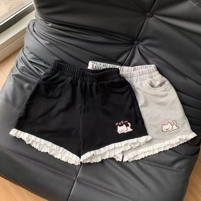 宅系短裤防走光安全裤南瓜裤低腰牛仔性感辣妹宽松百搭二次元运动