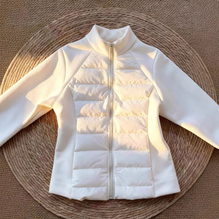 白色修身收腰排骨羽绒服外套女冬天轻薄冲锋衣内胆保暖显瘦短上衣