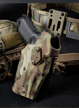 P320带灯战术快拔套格洛克G17枪套G19红点IPCS训练绑腿带下挂X300