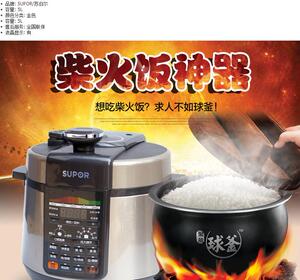 新款正品SUPOR/苏泊尔智能多功能高压锅双胆5L电压力锅家用包邮