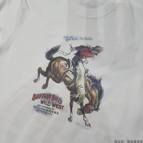 RRL风美式西部牛仔COWBOY短T恤