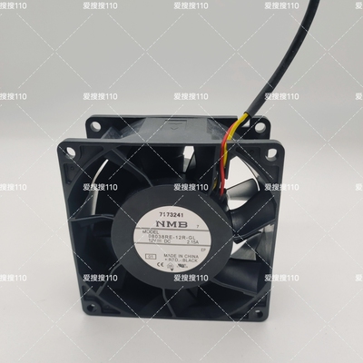 08038RE-12R-GL 原装NMB 8CM 8038 12V 2.15A 3线 防水散热风扇