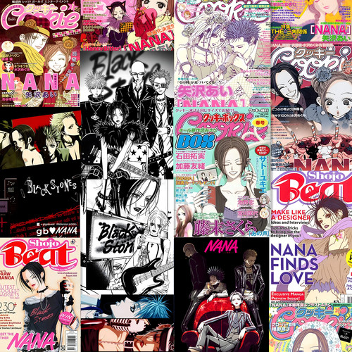 60张娜娜NANA海报墙贴古早漫画大崎娜娜小松奈奈房间装饰墙纸画报