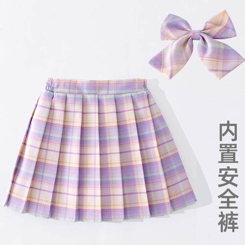 百褶裙儿童小学生校服女童短裙
