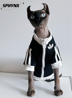 SPHYNX PLANET 无毛猫衣服德文猫衣服斯芬克斯秋冬纯棉加绒卫衣潮