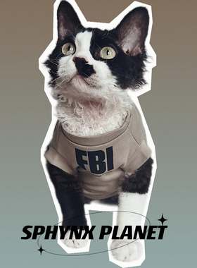 SPHYNXPLANE 无毛猫斯芬克斯德文衣服夏秋空调服纯棉质感两色打底