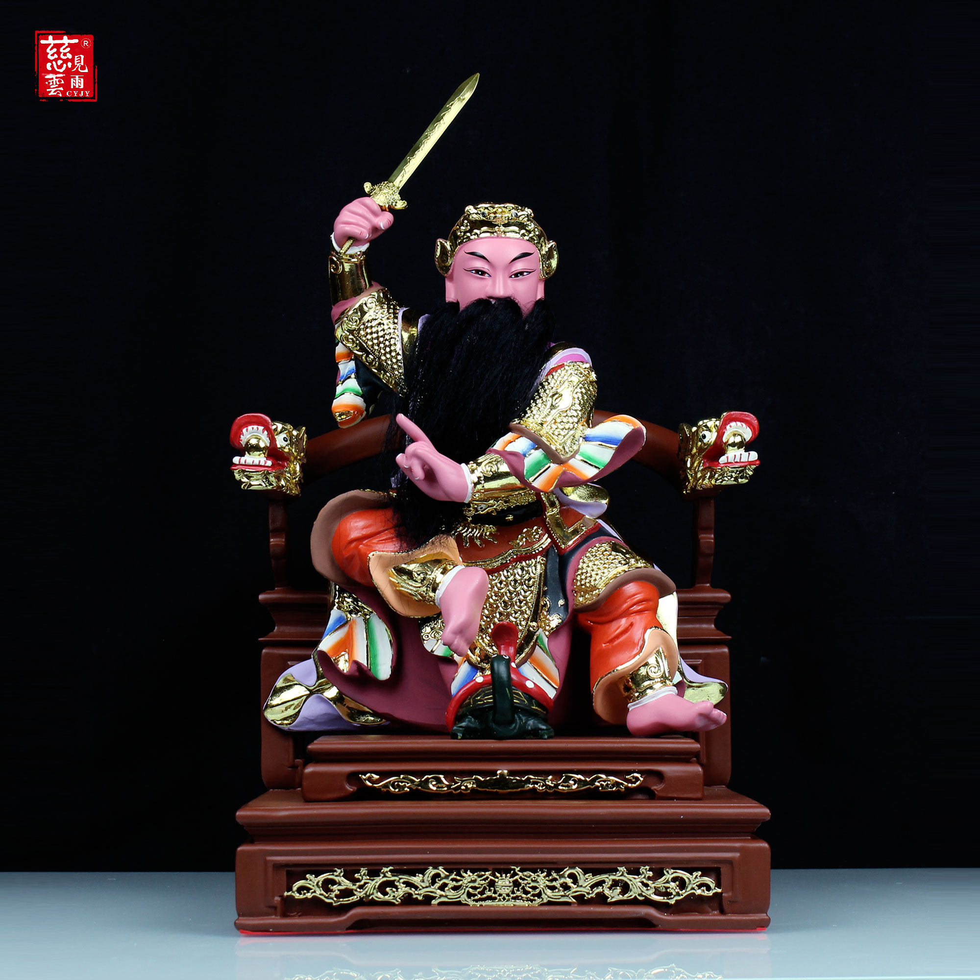 2025年树脂真武大帝玄天上帝武当山北极真君祖师树脂家用供奉摆件