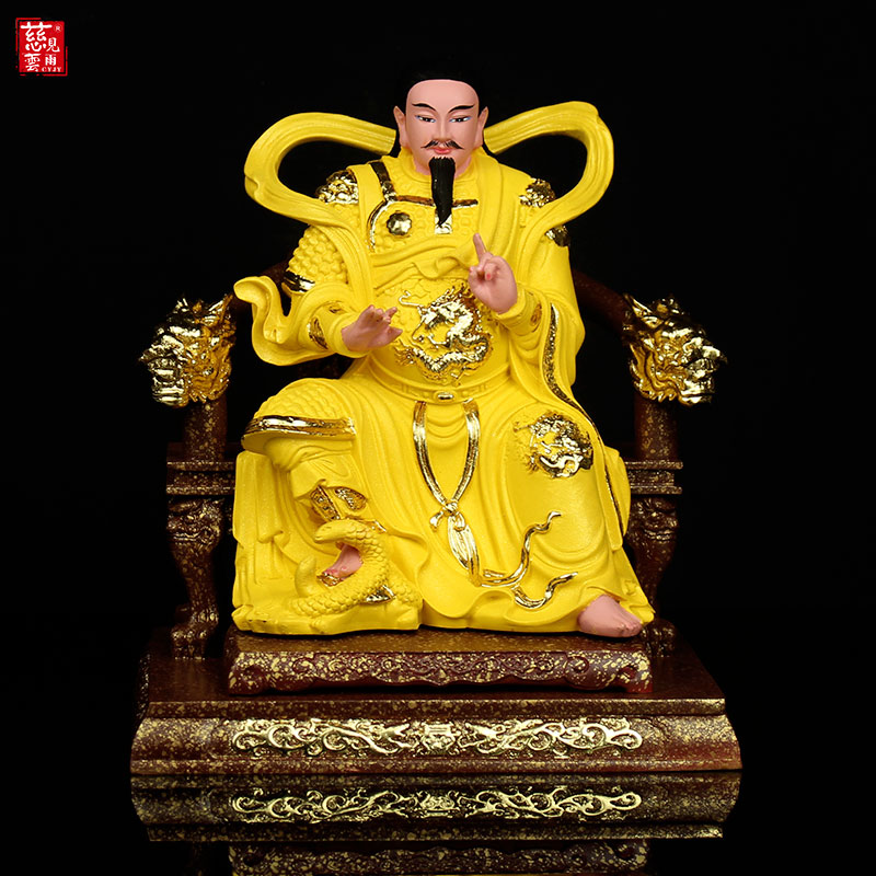 2025木雕真武玄天大上帝神像供奉摆件道家用武当山天尊原创祖师爷