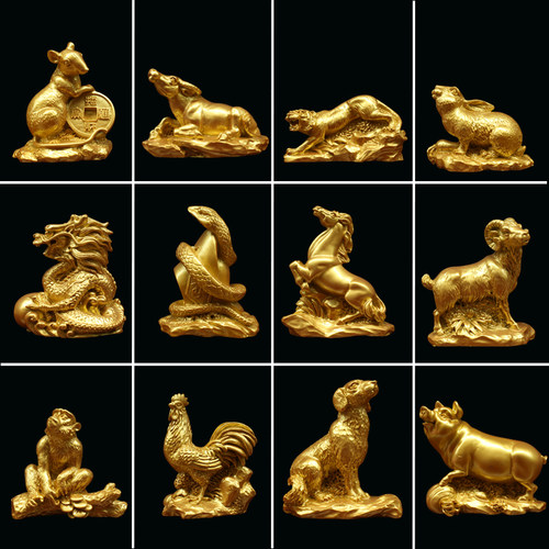十二生肖客厅摆件仿铜