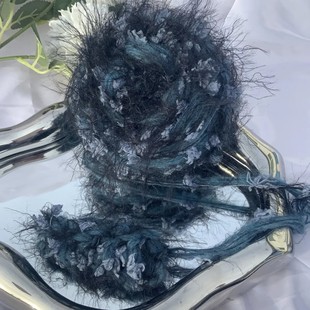 深渊之花|diy新款手编特色长毛网红手混线毛线团海马毛编织