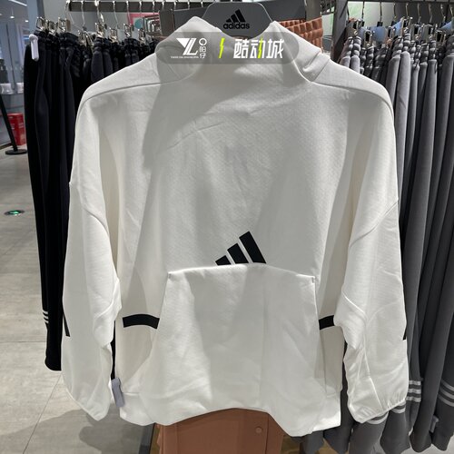 Adidas女士简约宽松卫衣JI7553