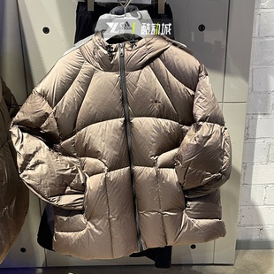 adidas三叶草正品 刺绣logo保暖防寒外套KS6080 户外羽绒服男女同款