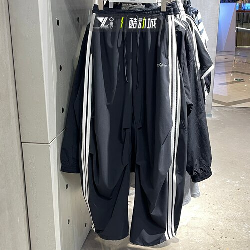 adidas女子舞动三条纹直筒运动裤