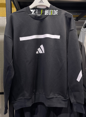 Adidas阿迪达斯Z.N.E25年春季新款男子圆领黑色套头衫卫衣JD5982