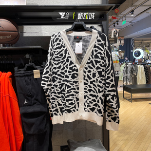 DV7574 针织保暖毛衫 030 Jordan男子外套运动休闲V领开衫 专柜正品