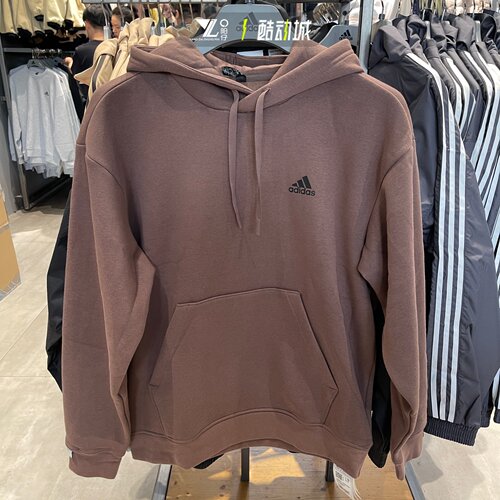阿迪达斯男女加绒运动套头衫