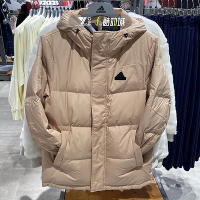 阿迪达斯男女情侣款羽绒服