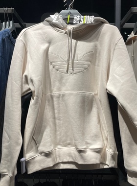 阿迪达斯三叶草男女同款大logo加绒保暖休闲套头卫衣JN5969JN5968