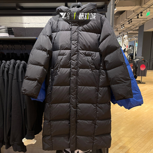 AIR Jordan飞人logo男子24新款保暖黑色长款羽绒服外套FV7270-010