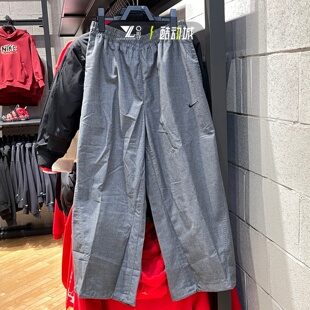 nike耐克正品春季新款女子刺绣logo梭织潮流休闲九分裤IF5454-010