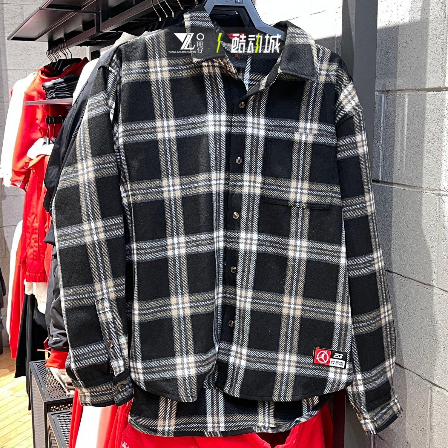 jordan复古格子衬衫男子防风潮流舒适开衫上衣休闲外套IB1904-010,运动服/休闲服装,运动茄克/外套,淘宝优惠券,粉丝福利购,淘宝优惠卷