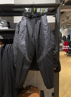 正品JORDAN男子休闲运动训练梭织宽松篮球收脚长裤 FN5851-010