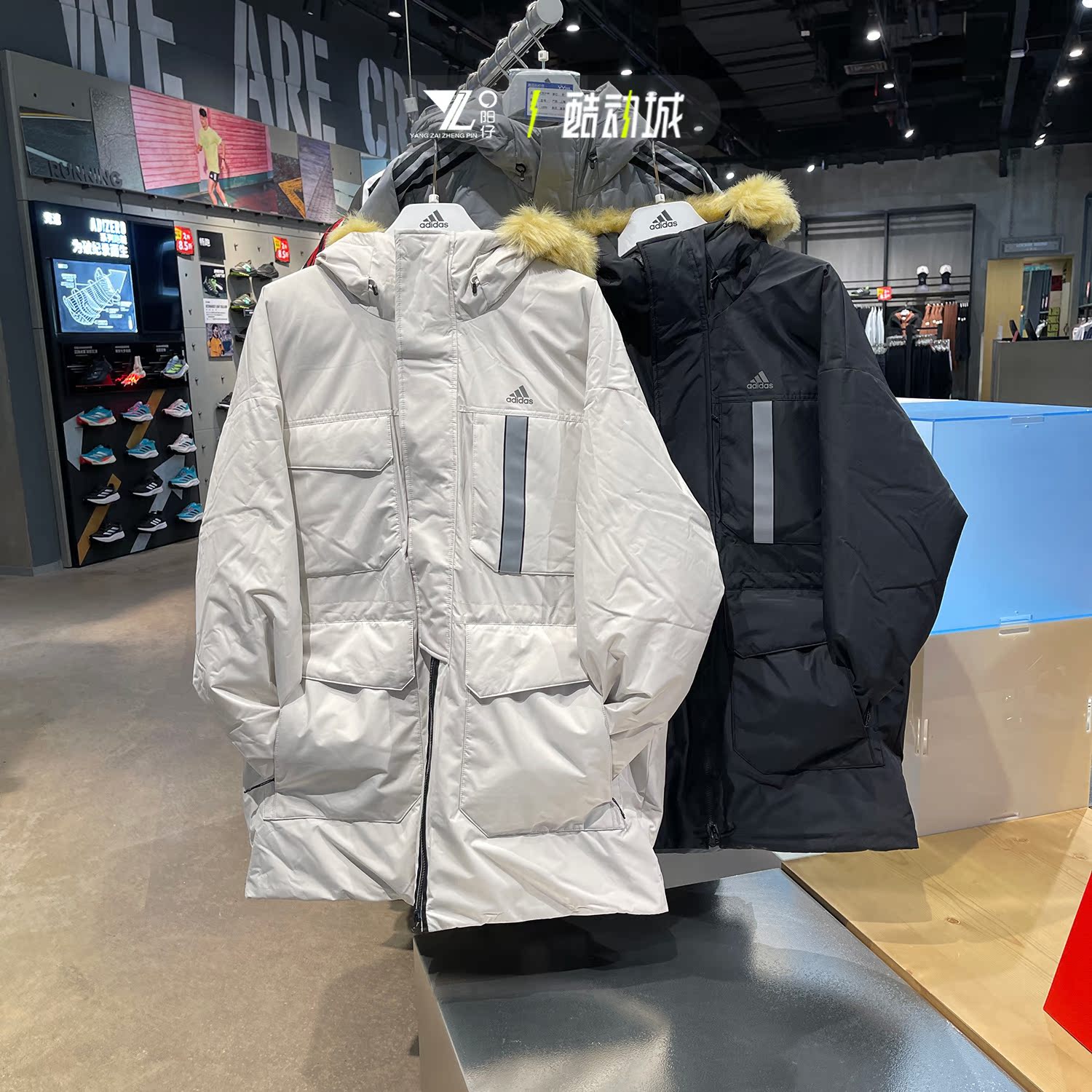 专柜正品阿迪达斯男子羽绒服外套