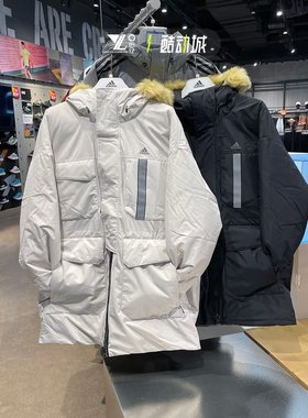 Adidas阿迪达斯男子冬季保暖工装风羽绒服夹克外套 IS0365 0366